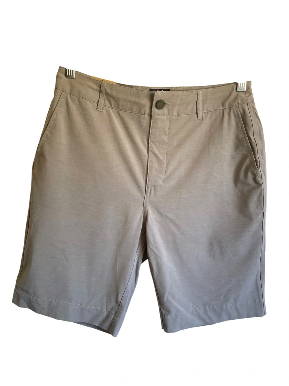 Faherty Belt Loop All Day Shorts in Ice Gray Performance Flat-Front NWT